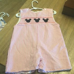 Adorable Mickey Mouse boys smocked jumper!!